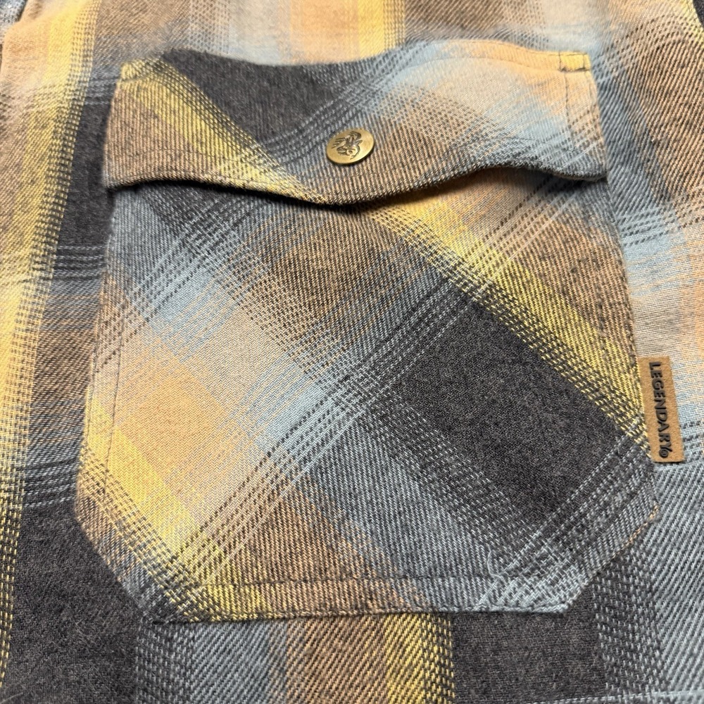 Legendary Whitetails Men's 2XT Plaid Flannel Shirt Jacket Thermal Lined Snaps - Picture 3 of 9